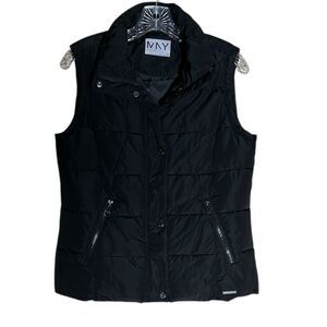 Like New Marc New York Classy Black Puffer Vest
